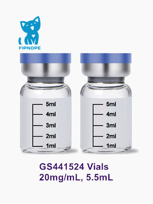 5.5mL 20mg/mL GS-441524 Injection For Cat FIP Treatment